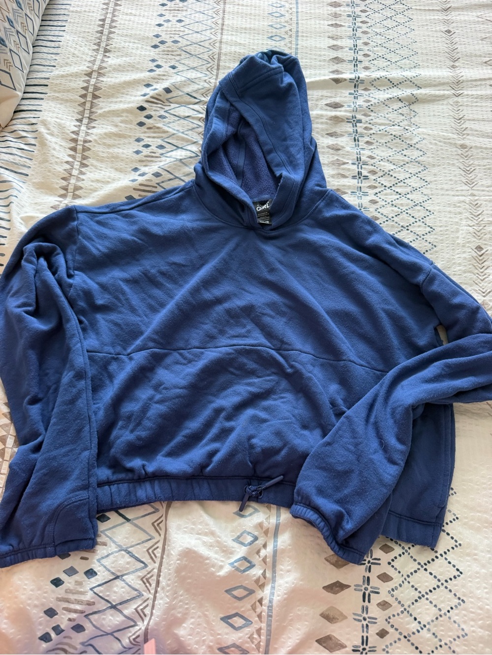 Athleta Blue Kids Hooded Pullover Sweatshirt